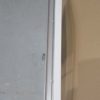 Ventanas de Aluminio con Proteccion para Baño 60cmX40cm, Perfil de 1 1/2, Anodizada, Vidrio Opaco, Sin Mosquitero